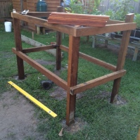 Hardwood framework up